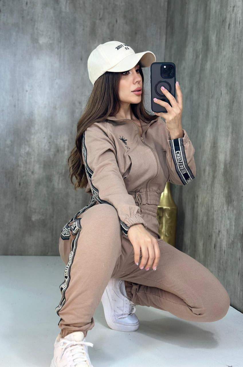 Weekend Hangout Pant Set  - Beige