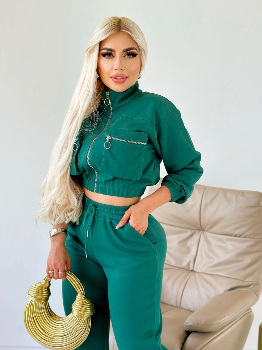 Olivia Pant Set - Hunter Green