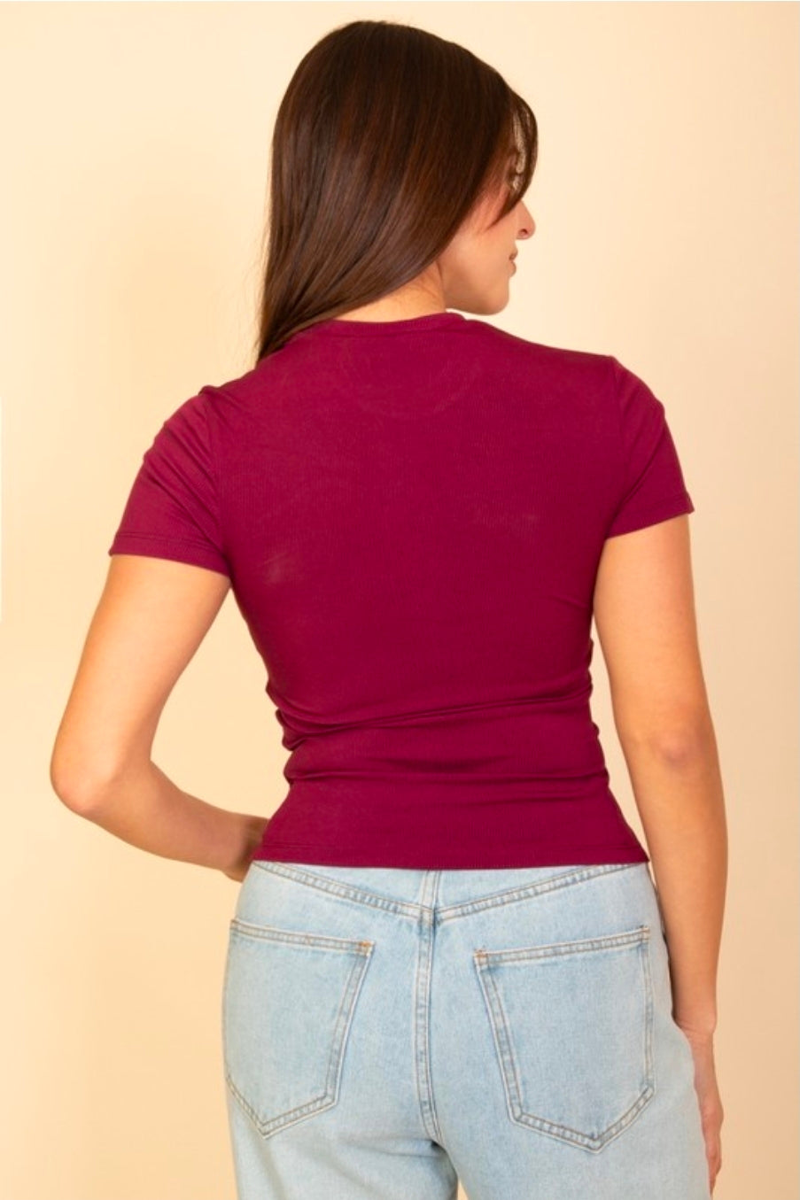 Because I Need It Top  - Burgundy