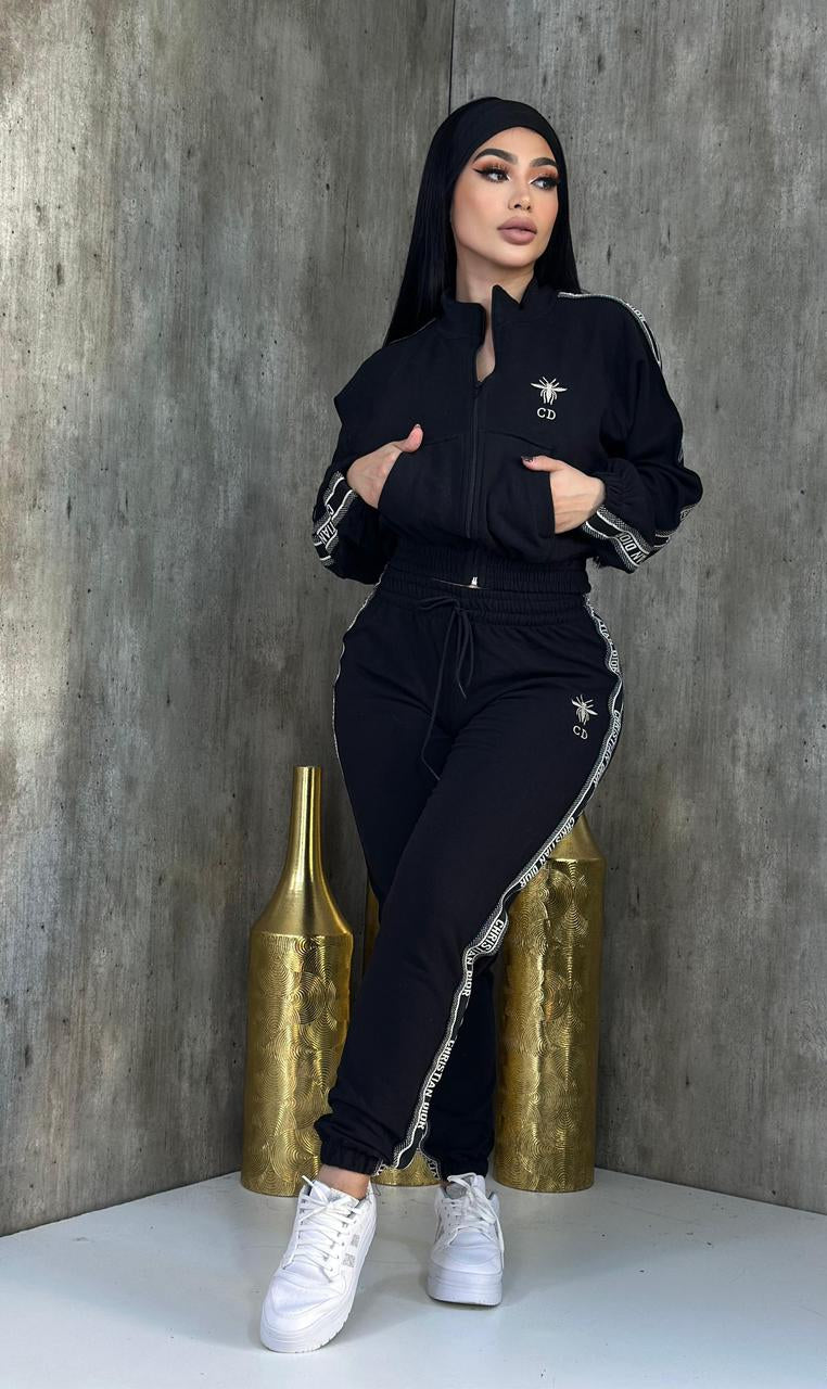 Weekend Hangout Pant Set - Black