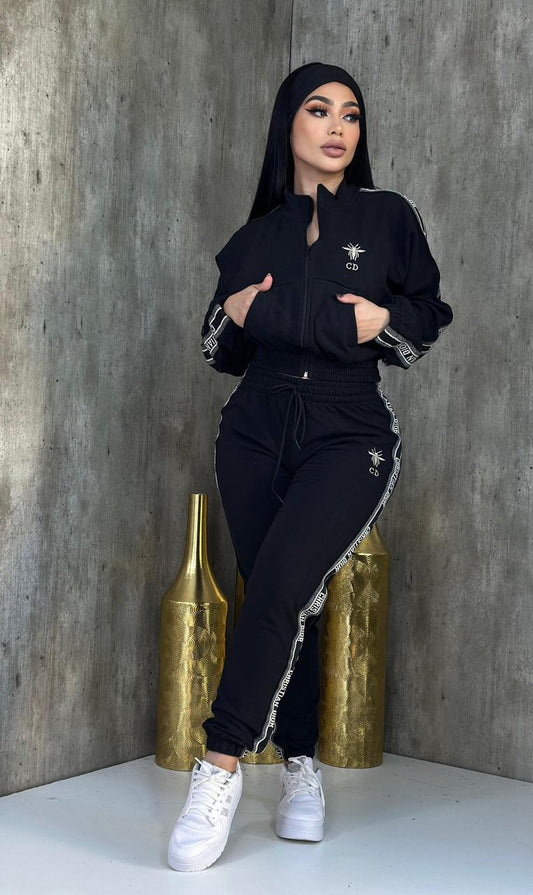 Weekend Hangout Pant Set - Black