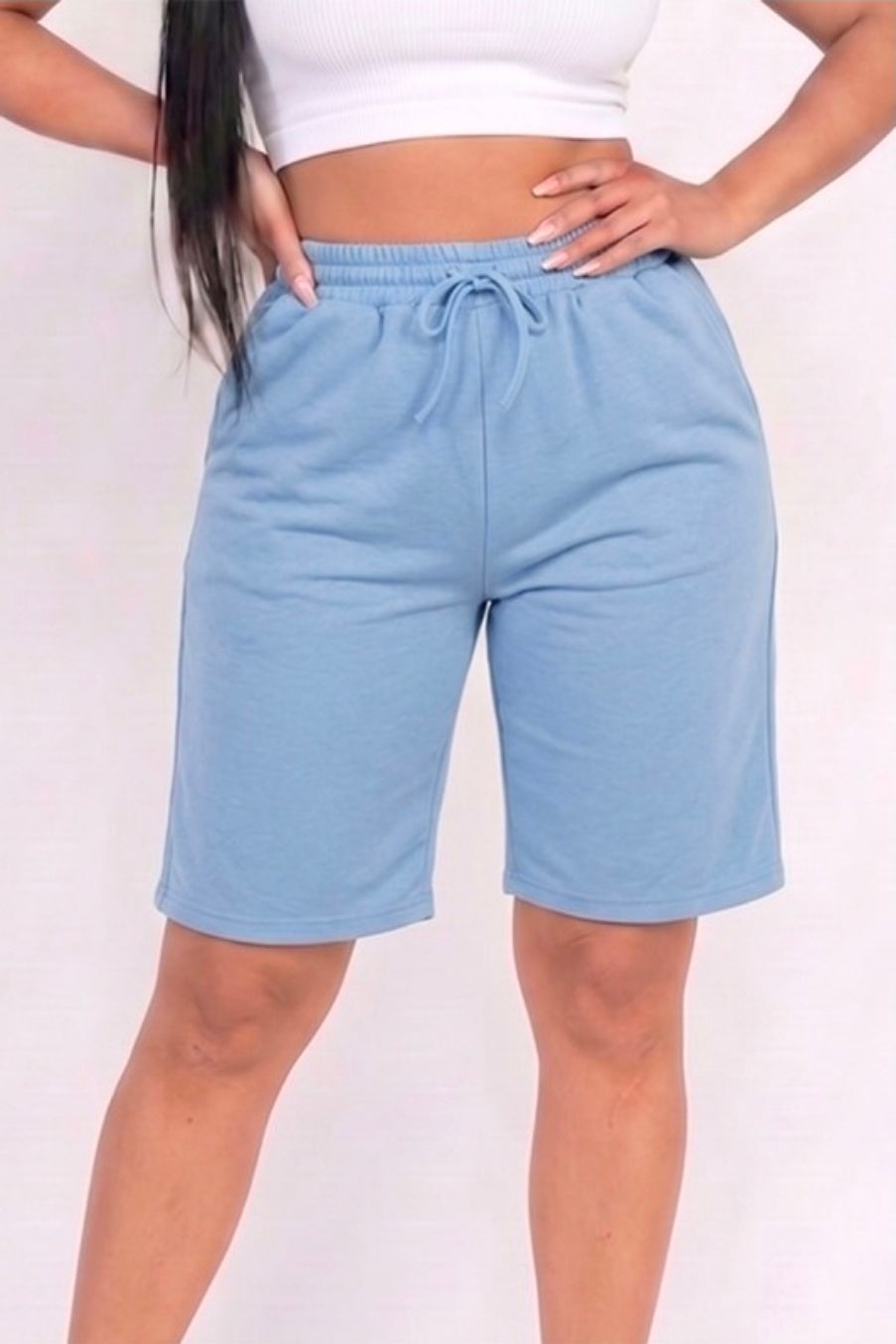 Cozy Movie Nights Shorts  - Blue