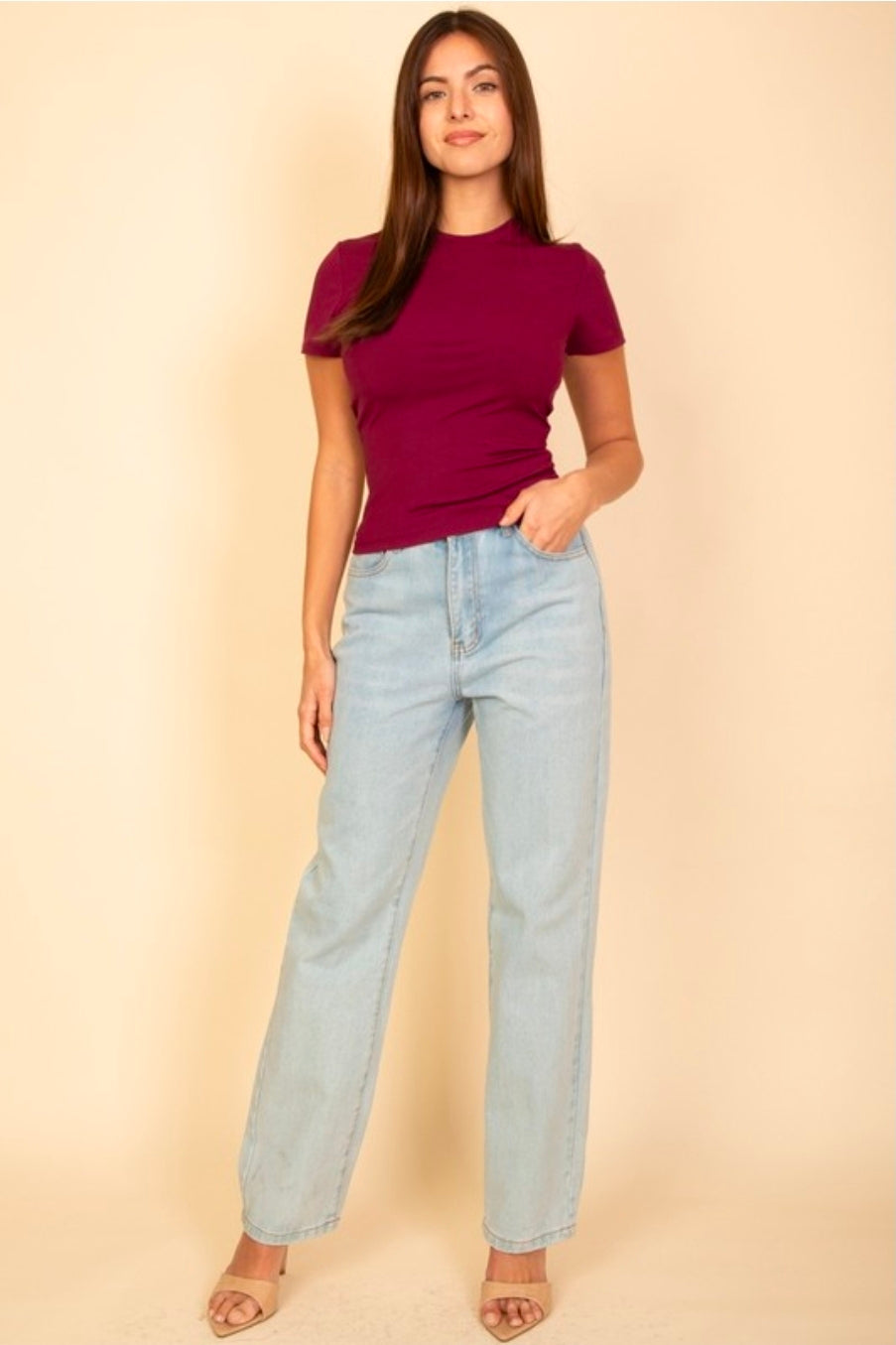 Because I Need It Top  - Burgundy