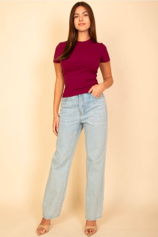 Because I Need It Top  - Burgundy