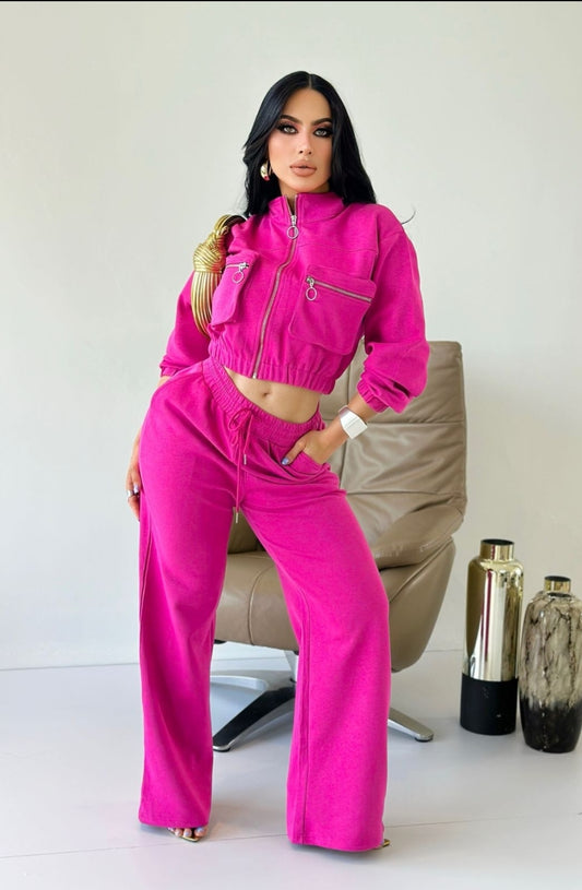 Olivia Pant Set - Pink