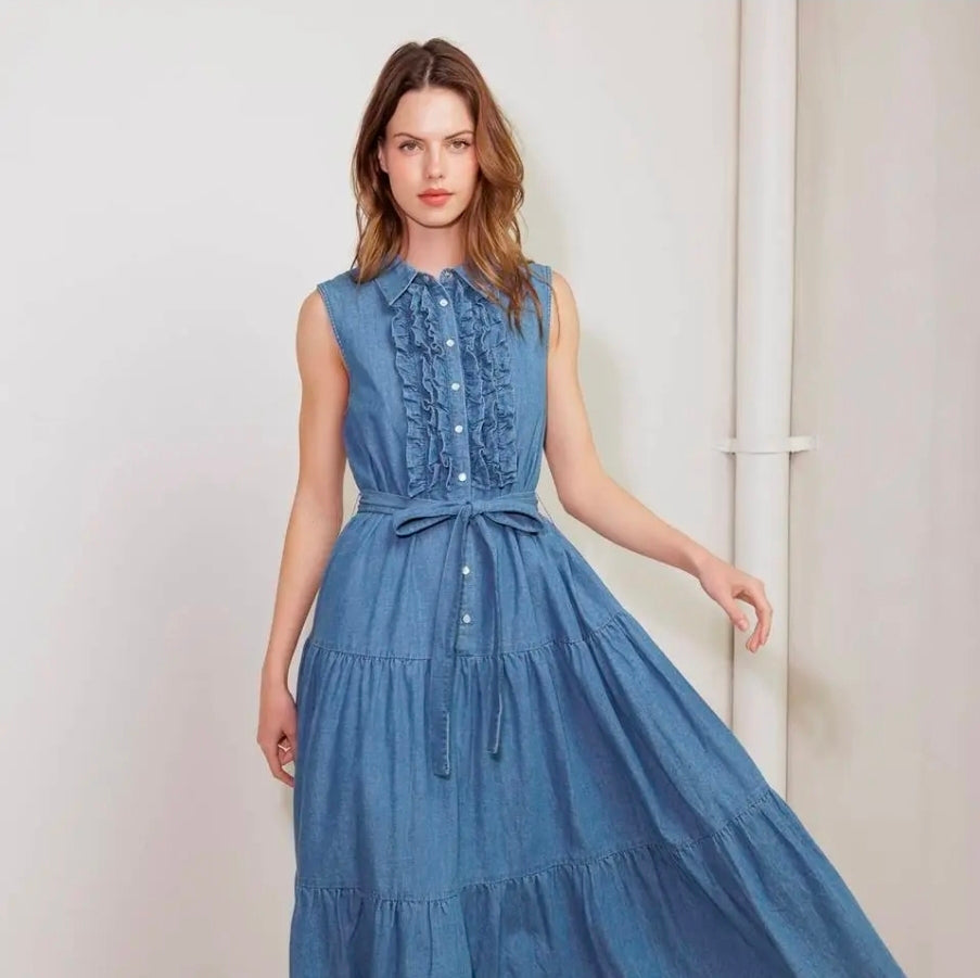 Rosie Denim Midi Dress