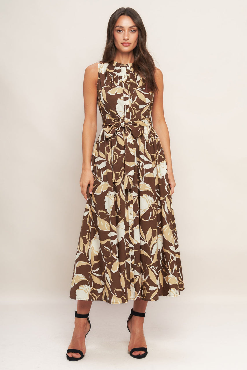 Elegant Bloom Midi Dress