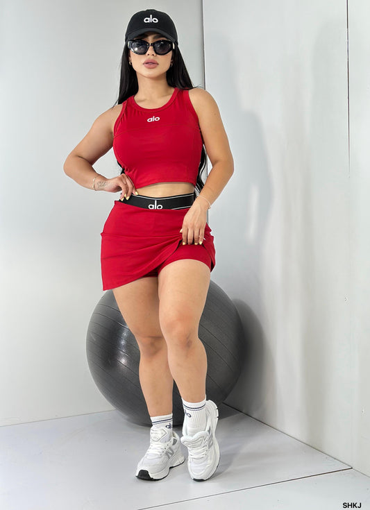 Gym Girl 4 piece set  - Red