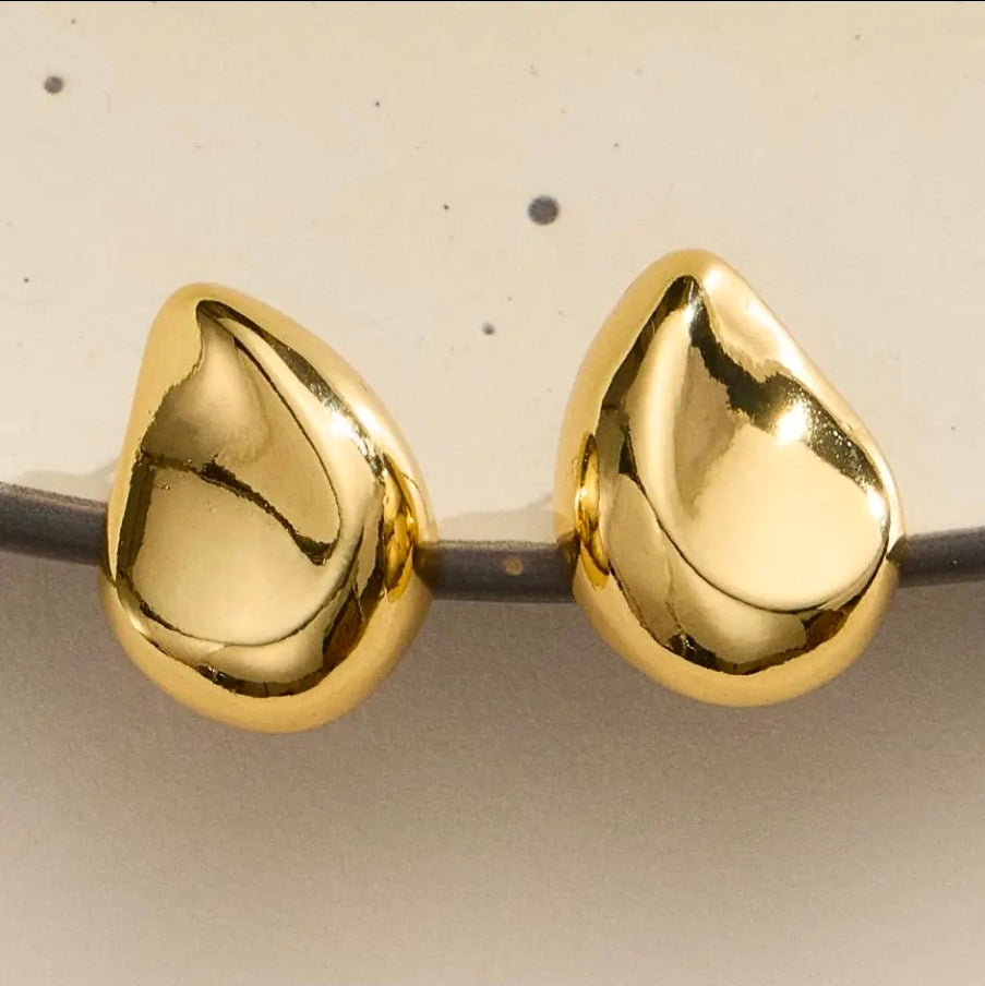 Teardrop Stud Earrings