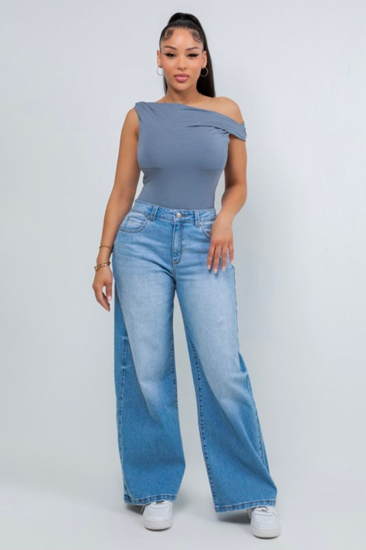 Jr Baggy Wide Leg Jeans