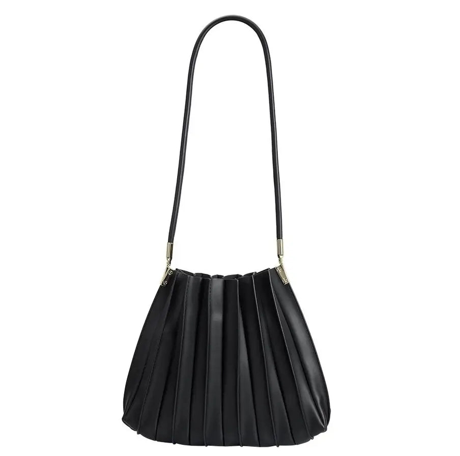 Carrie Black Medium Shoulder Bag