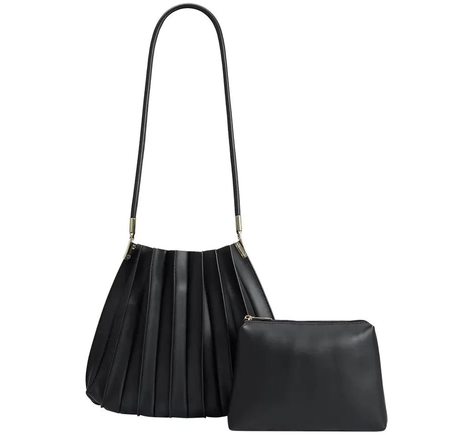 Carrie Black Medium Shoulder Bag