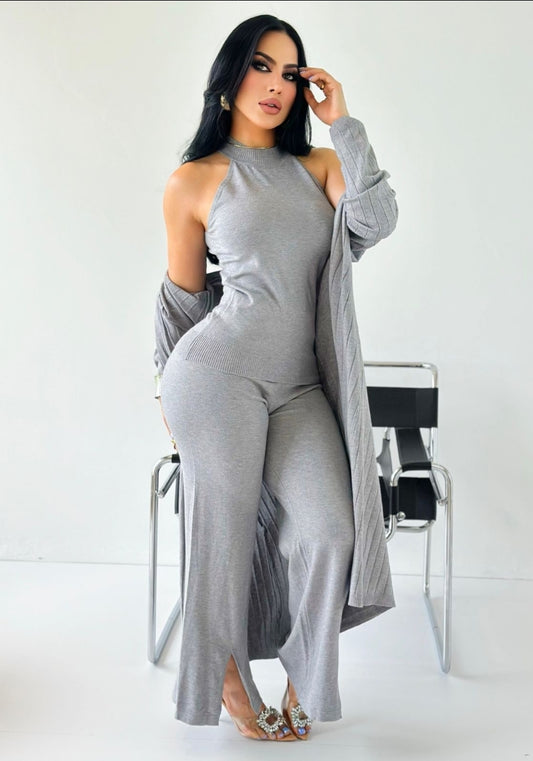 Just Beautiful 3 Piece Set - Gray