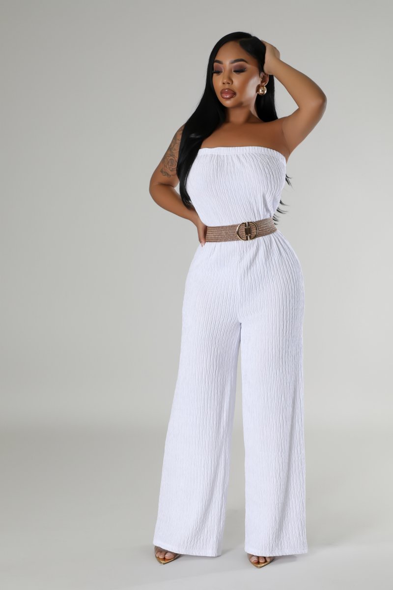 Day Time Jumpsuit  - White