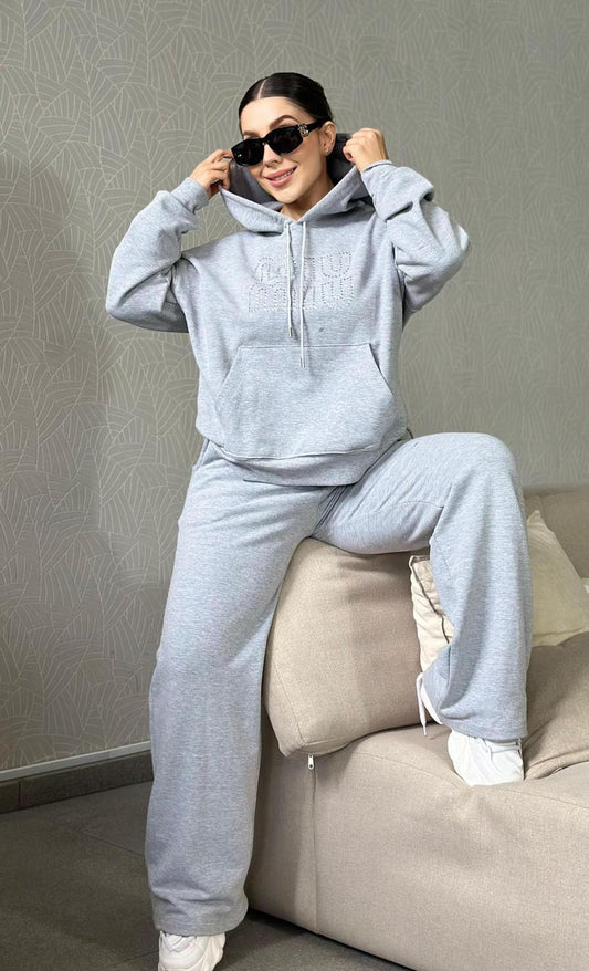 Mia Mia Pant Set  - Gray