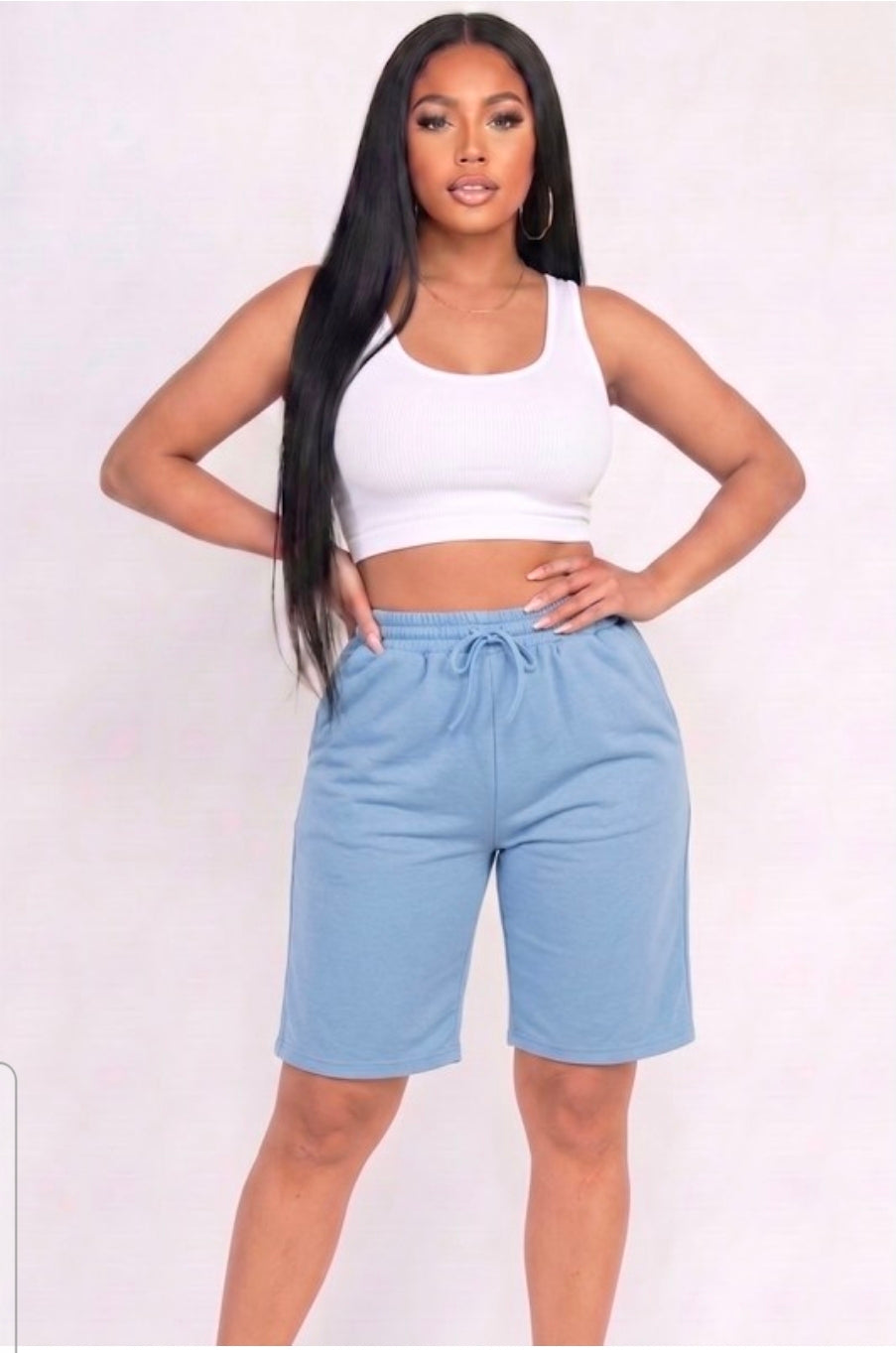 Cozy Movie Nights Shorts  - Blue