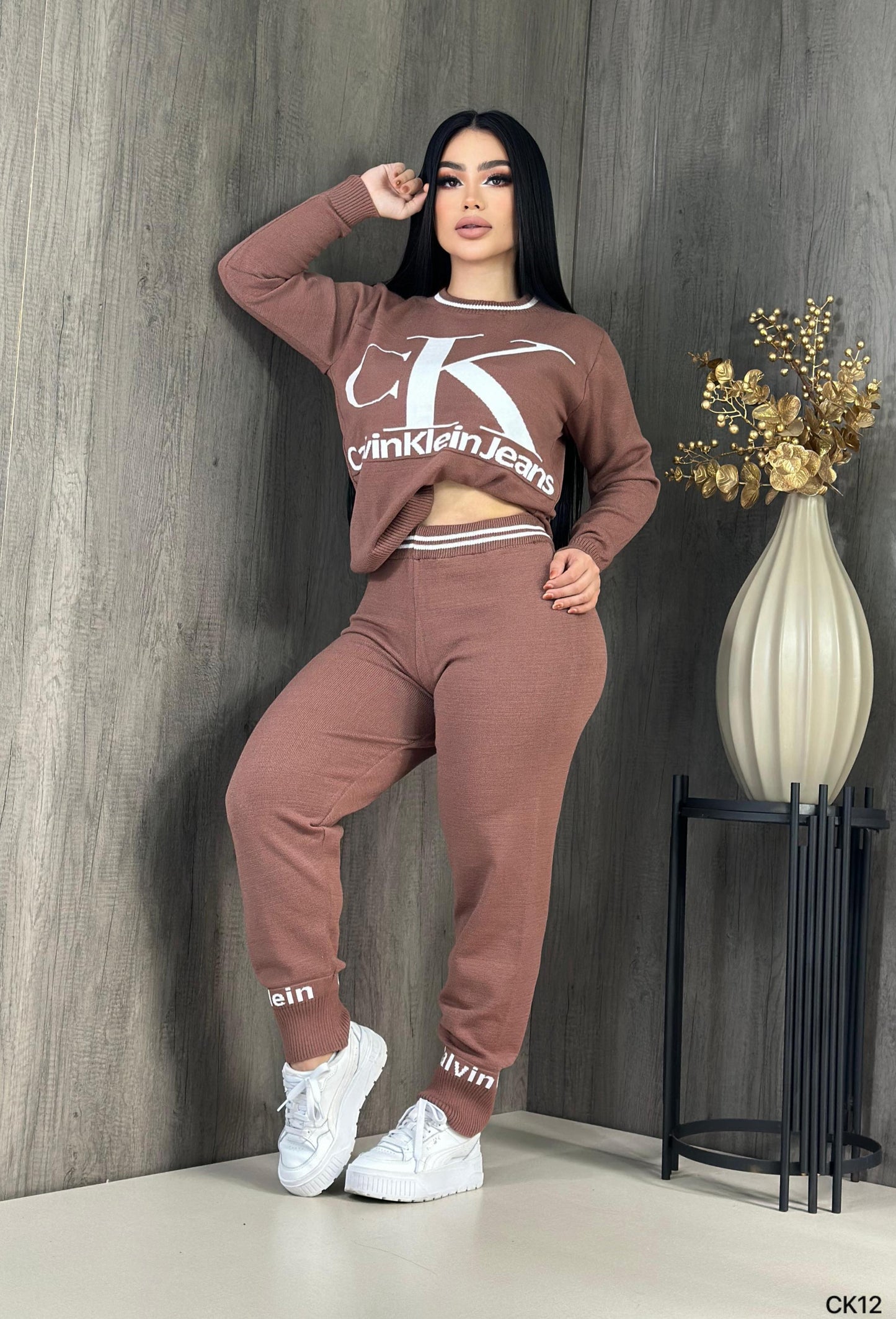 CK Pant Set - Brown