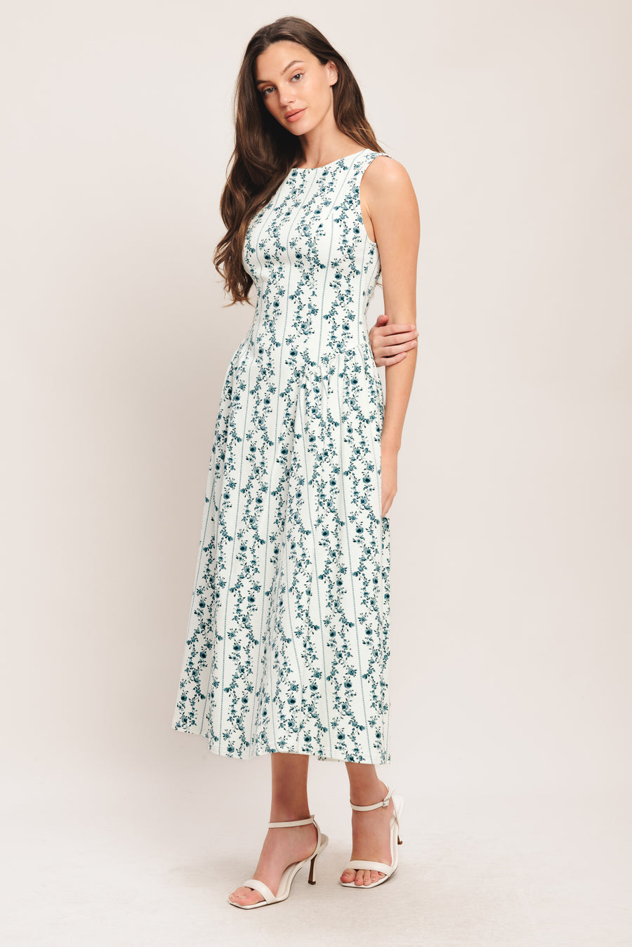 Bloom Column Midi Dress