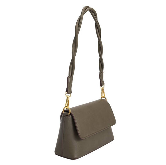 Francesca Vegan Shoulder Bag- Olive