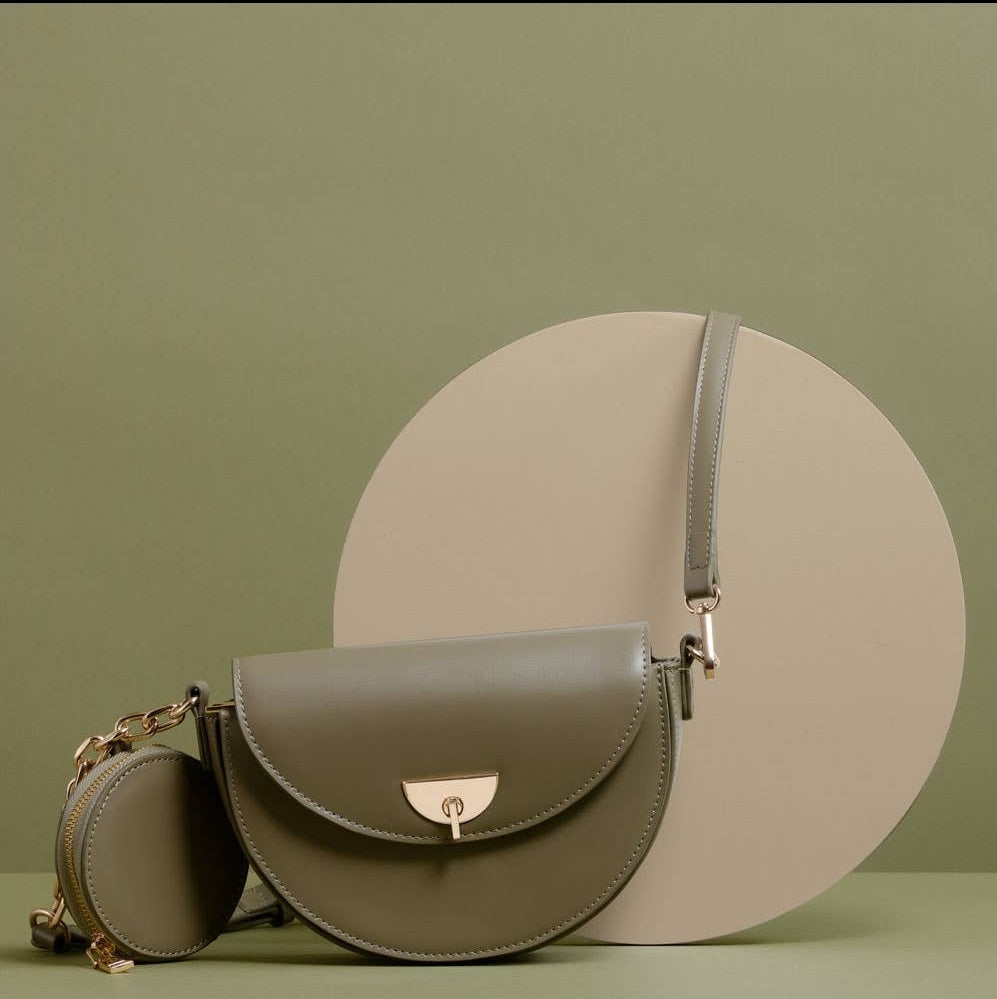 Bradley Vegan Crossbody Bag - Sage