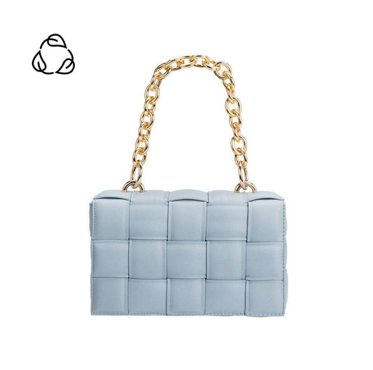 Anya Vegan Leather Crossbody Bag - Sky Blue
