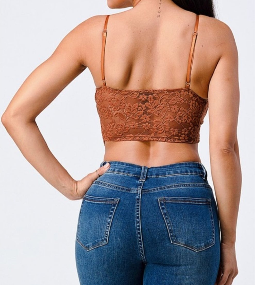 All Over Me Lace Crop Top