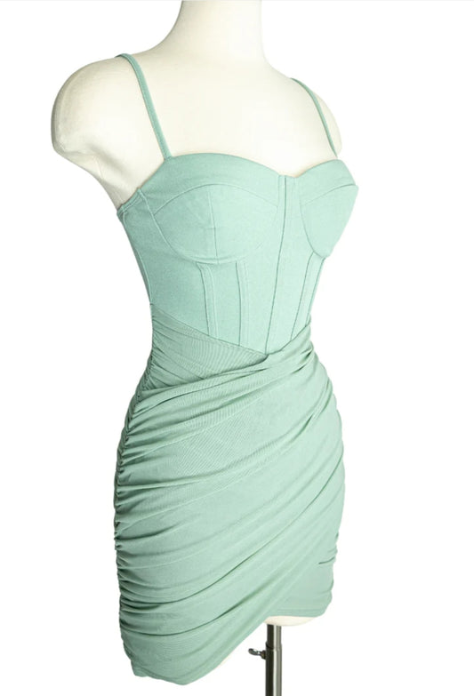 Sweet Temptation Mini Dress - Mint