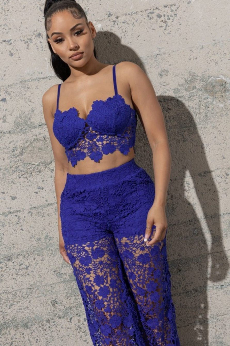 Sexy In Lace Set - Royal